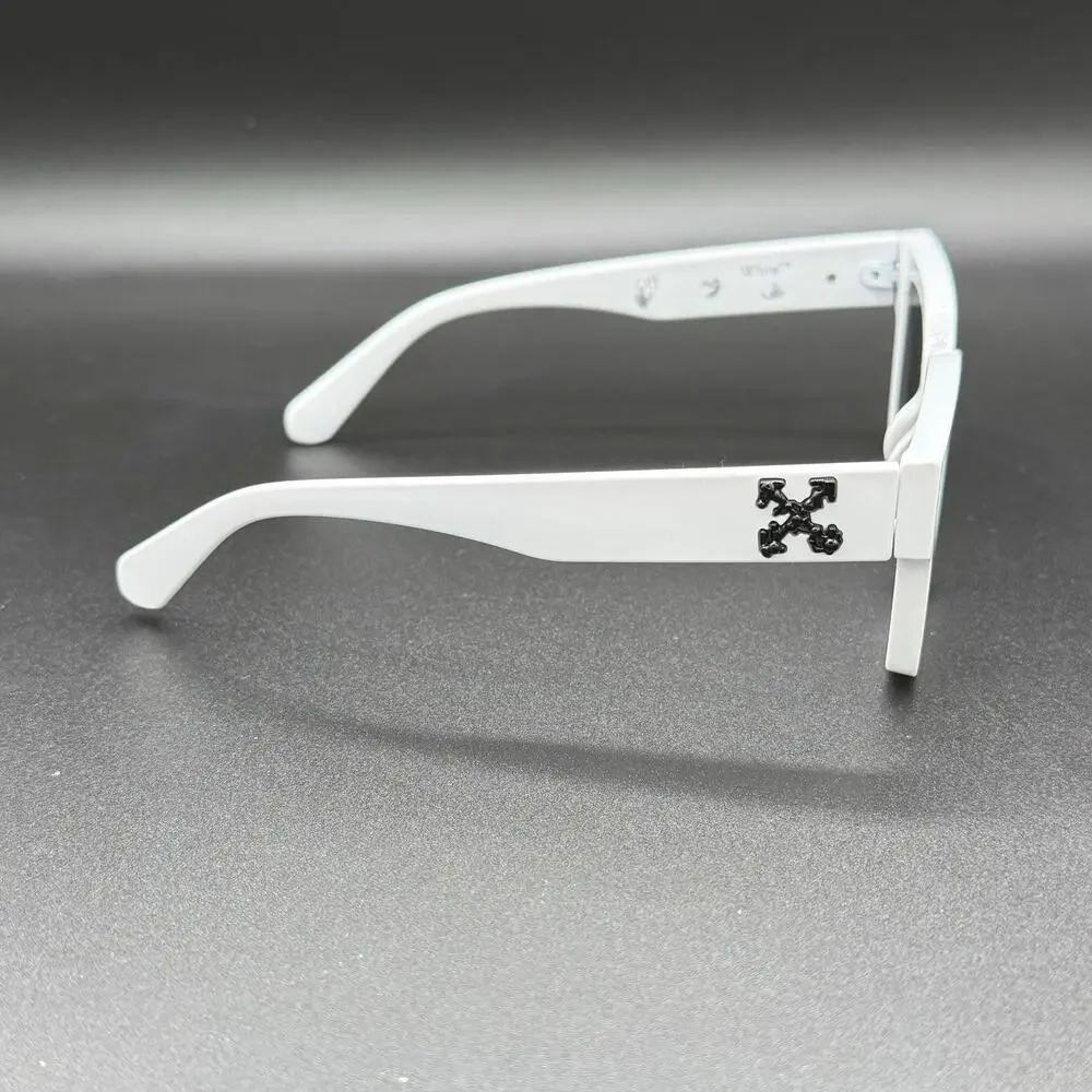 Off-White White Square Sunglasses Black Arrow Logo Unisex Box Pouch Cloth